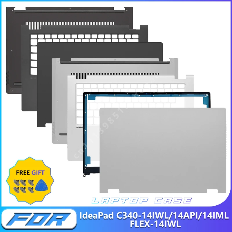 Replacement Parts NEW  For IdeaPad C340-14IWL 14API 14IML FLEX-14IWL 81SQ Laptop LCD Back Cover Front Bezel Palmrest Bottom Case
