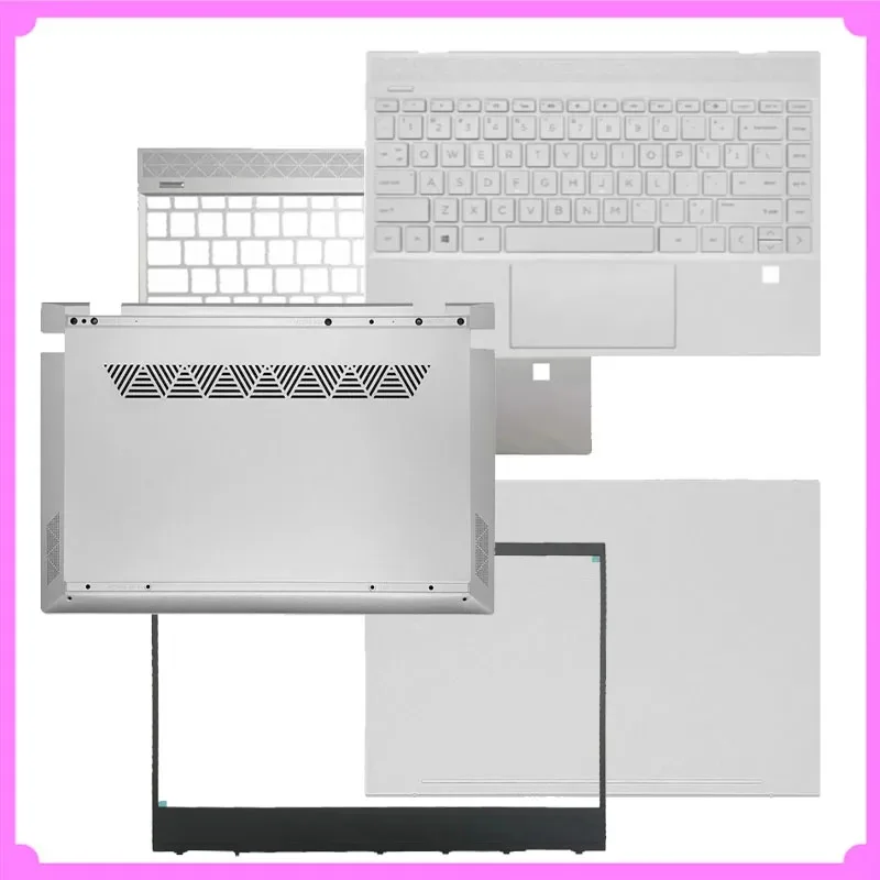 Replacement Laptop Case For HP ENVY 13 13-AQ TPN-W144 LCD Back Cover/Bezel/Palmrest/Bottom Housing Silver