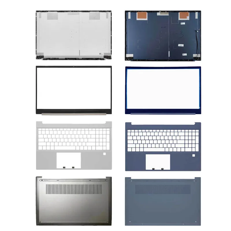 Replace Cover LCD Back Cover Front Bezel For HP Pavilion 15 15-EG 15-EH 15Z-EH TPN-Q245/Q246 Palmrest Bottom Case Hinges Silver