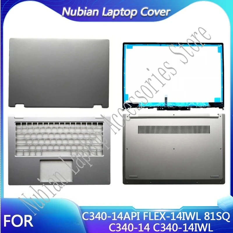 New Laptop For C340-14 C340-14IWL C340-14API FLEX-14IWL 81SQ LCD Back Cover Top Case/Front Bezel/Palmrest/Bottom Base
