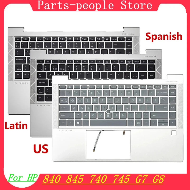New For HP 17-CN 17-CP 17S-CU 470 G8 TPN-L140 Laptop Palmrest With Backlit Keyboard Upper Cover Top Case Replacement M50458-001
