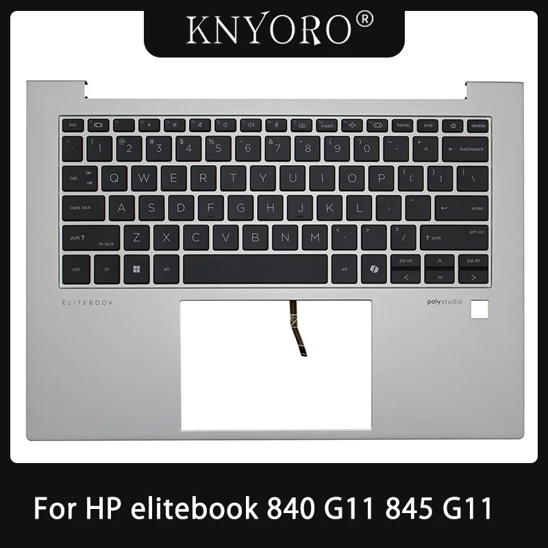 For HP Elitebook 840 G11 845 G11 N95848-001 Keyboard Backlight Laptop Palmrest Upper Cover Top Case Replacement Shell US Layout