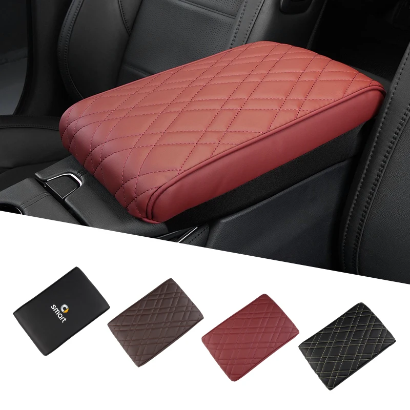 Car Central Armrest Cushion Box Mat Nonslip Protective Cover Pad Accessories For Smart Fortwo 451 450 453 Forfour EQ Cabrio