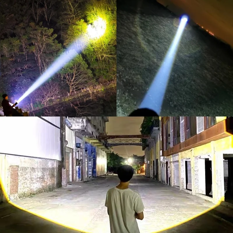 2026 668000000LM Super Big Flashlight 26650 USB Rechargeable Lamp Most Strong LED Flash Light Long Range Tactical Torch Camping