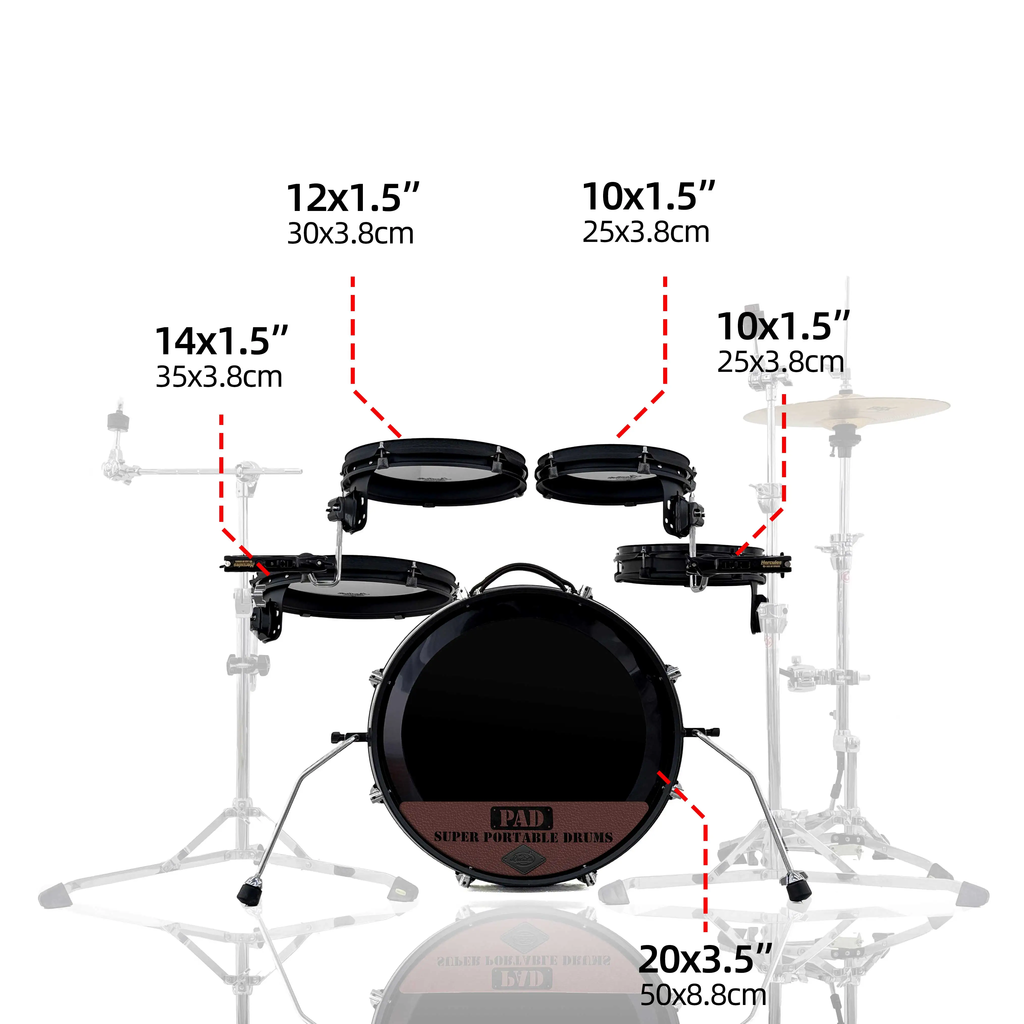 Mesh Head Electronic Drum Set 5 Drums 3 Cymbals Electric Drum Kit For Beginners Students Practice Training