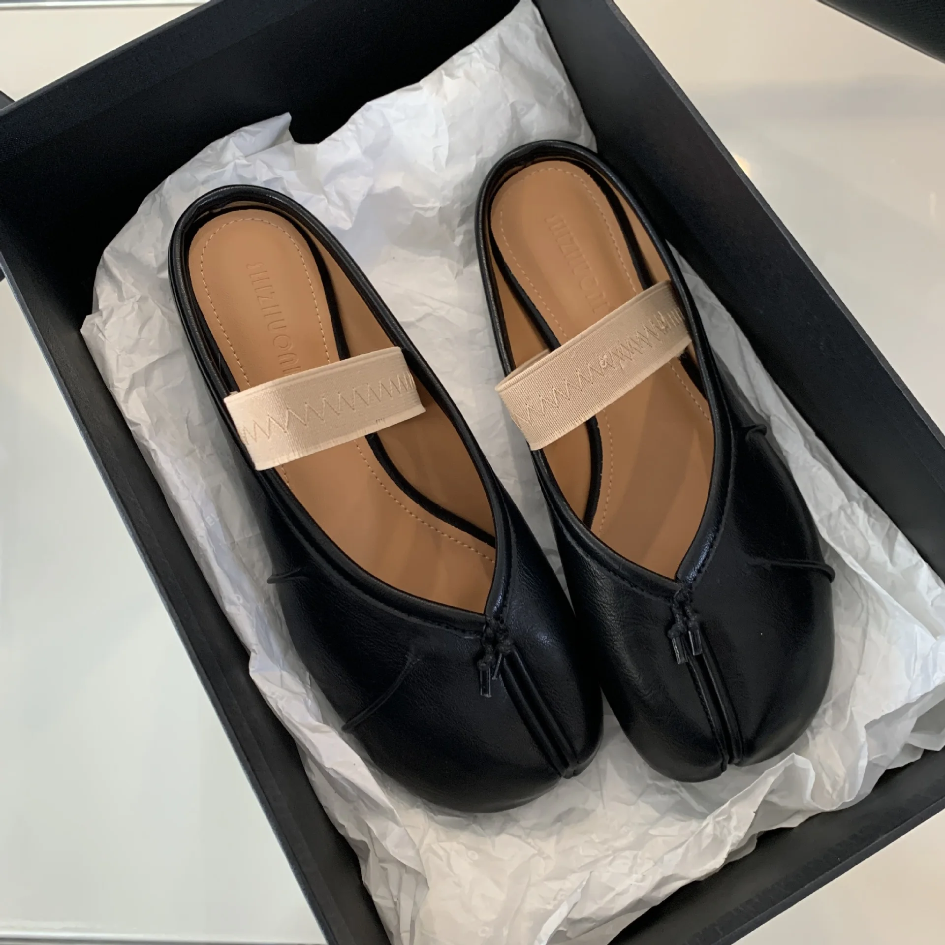 Retro Round Toe Split Toe Flat Ballet Shoe Women Casual Loafer Soft Moccasin Tabi Ninja Mary Jane Shoes