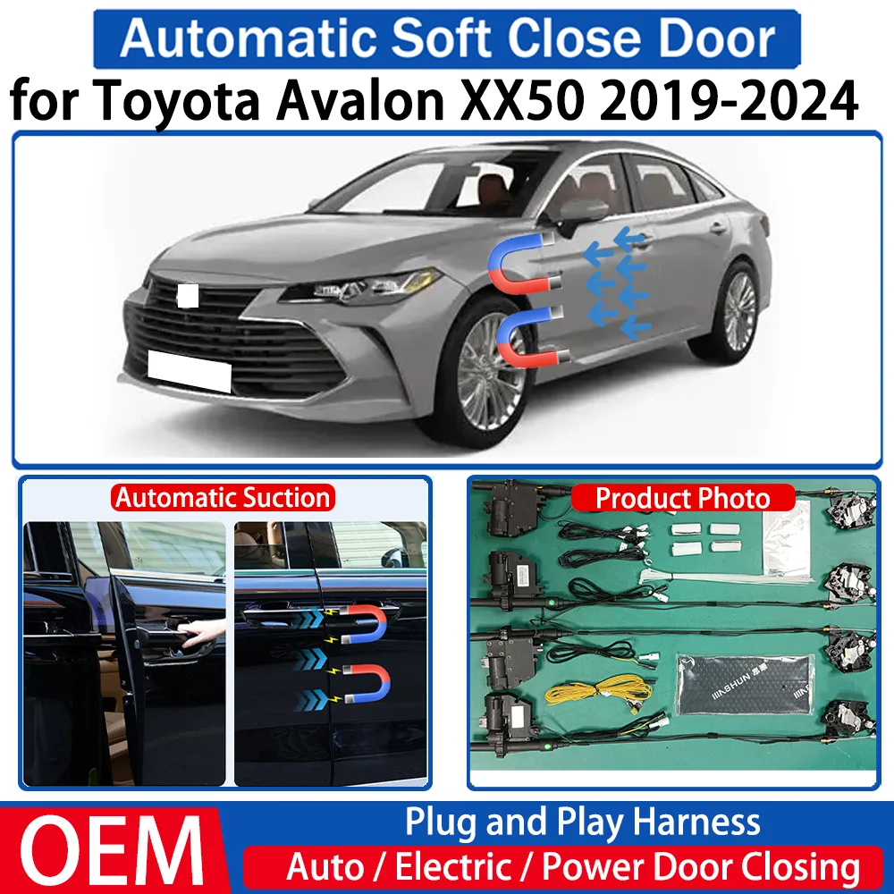 for Toyota Avalon XX50 2019-2024 Car OEM Automatic Soft Close Door Electric Suction Kit Auto Power Closing System Plug＆play