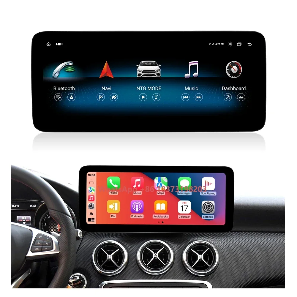 ZLH 12.3 Inch Android 13 Car Navigation Auto Carplay  Screen for Mercedes Benz a Class GIA CLA W176 W117 2012 2014 Video Player