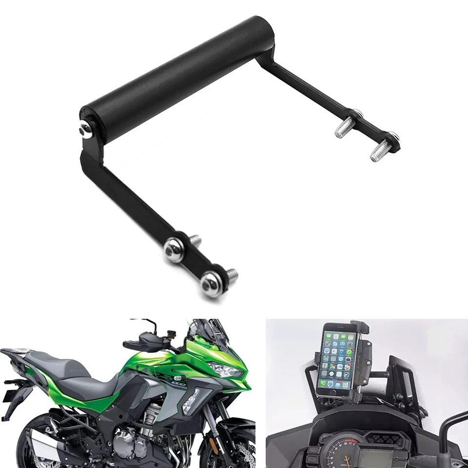 Fits for Kawasaki Versys 1000 LT ABS KLZ1000 2015-2018 Motorcycle GPS Navigation Holder Smart Phone Adapt Base Mount Bracket