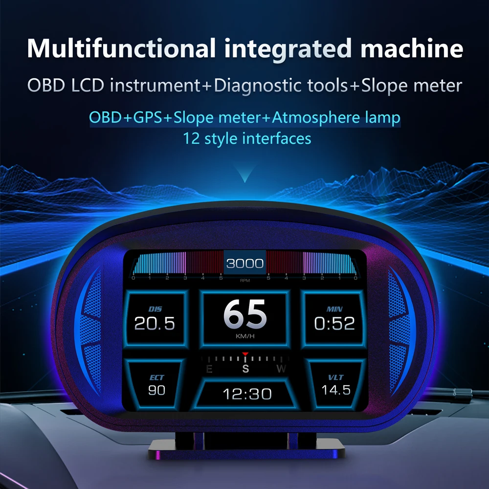 For Volvo XC40 XC60 EM90 XC Classic V90 XC90 C30 S40 V40 V50 S80 V70 Car OBD2 USB GPS HUD Head Up Display Windscreen Projector