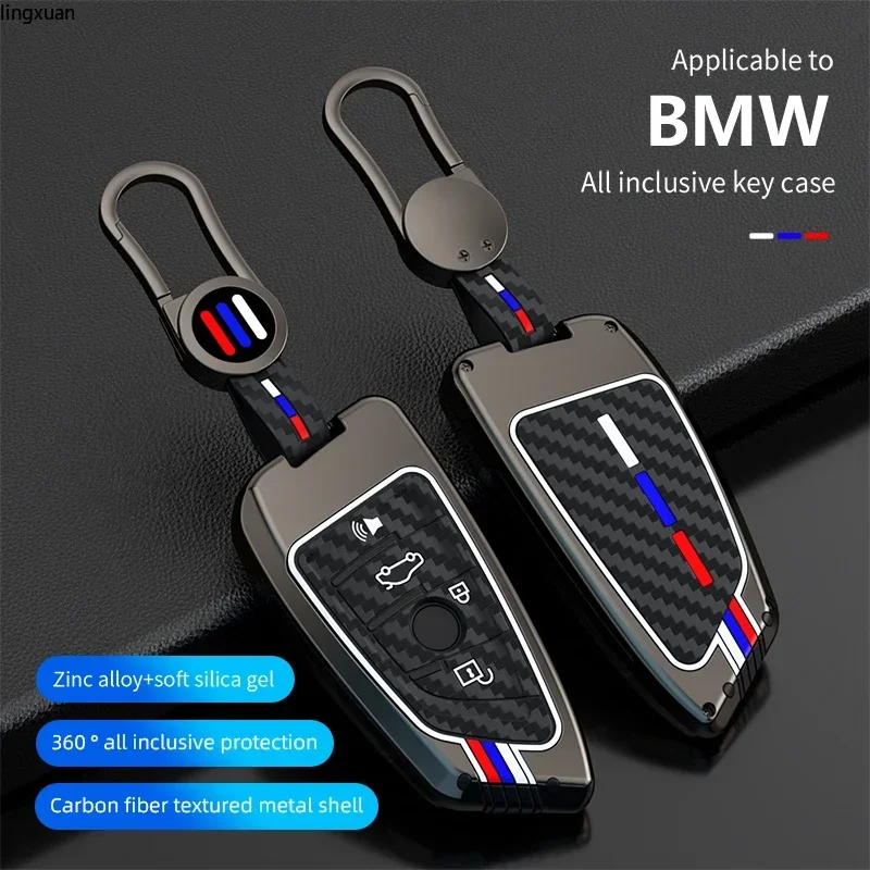 Car Key Case Cover Fob Keyring For BMW F30 F11 X3 F25 Serie 1 E39 X4 G20 X5 G05 F40 X6 F44 216 X1 G30 320i F01 F02  Car Styling