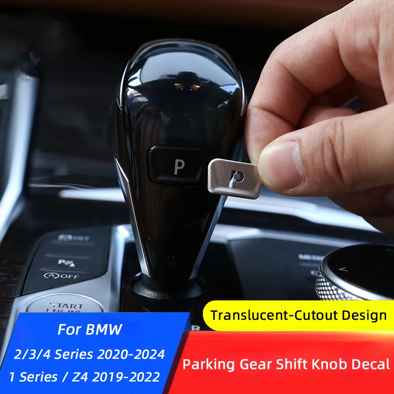 For BMW 1 2 3 4 Series Z4 F40 G20 G80 G28 G23 G42 G29 2019 2020-2024 Car Gear Shift Knob Parking Brake P Button Trim Sticker