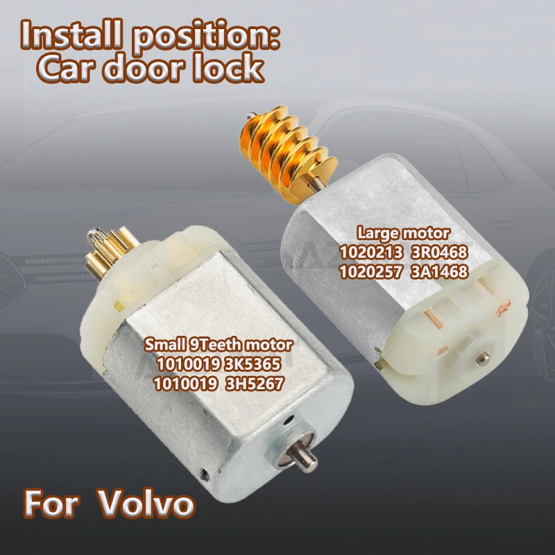 1020257 3A1468/1010019 3H5267 Car Door Lock Actuator Replacement 12V Motor For Volvo C70 S40 MK2/XC60 MK1/C30/V70 MK3/XC70/V50