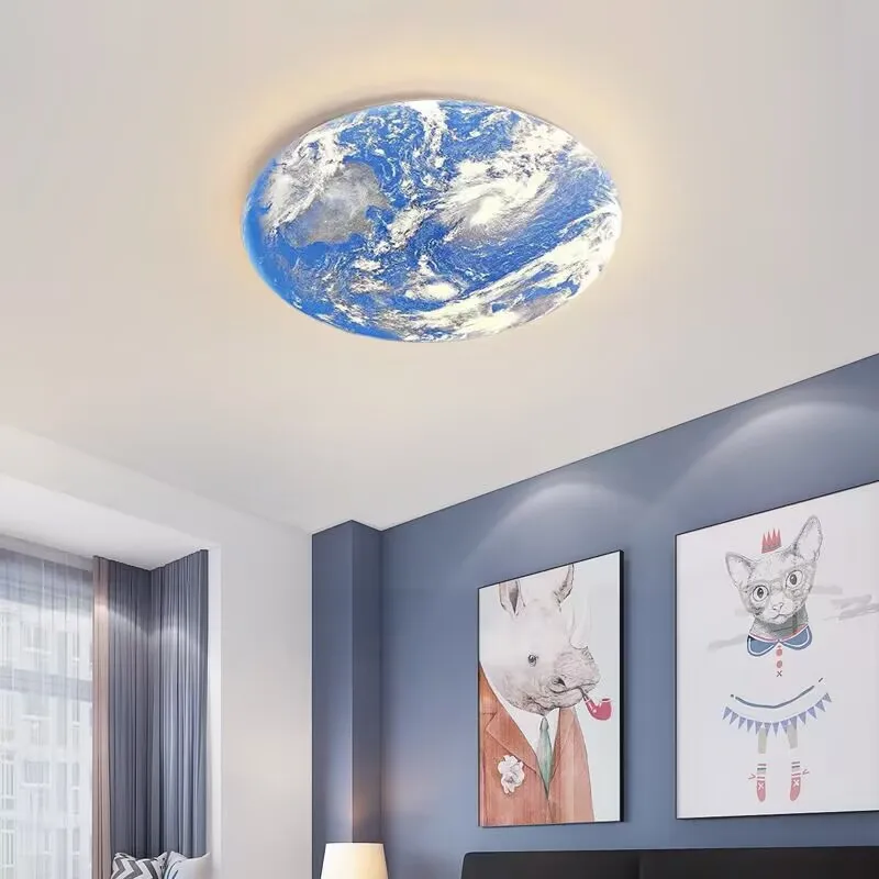 Full spectrum Earth ceiling lamp, ultra bright artistic lamp, corridor lunar ceiling lamp, children's room cozy lamp.