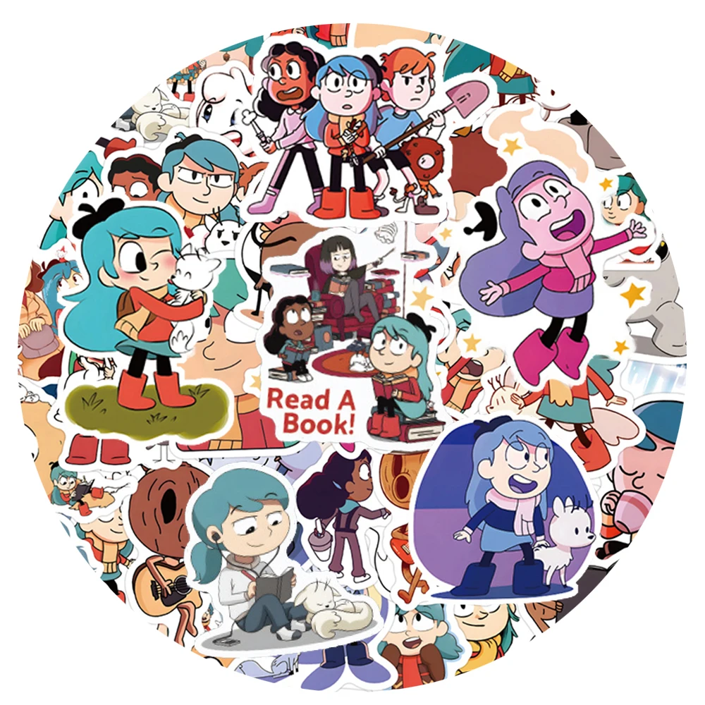 10/30/55/110pcs Anime Hilda Stickers Funny Cartoon Decals Notebook Phone Guitar Laptop Classic Comic Sticker Decoration Toy Gift