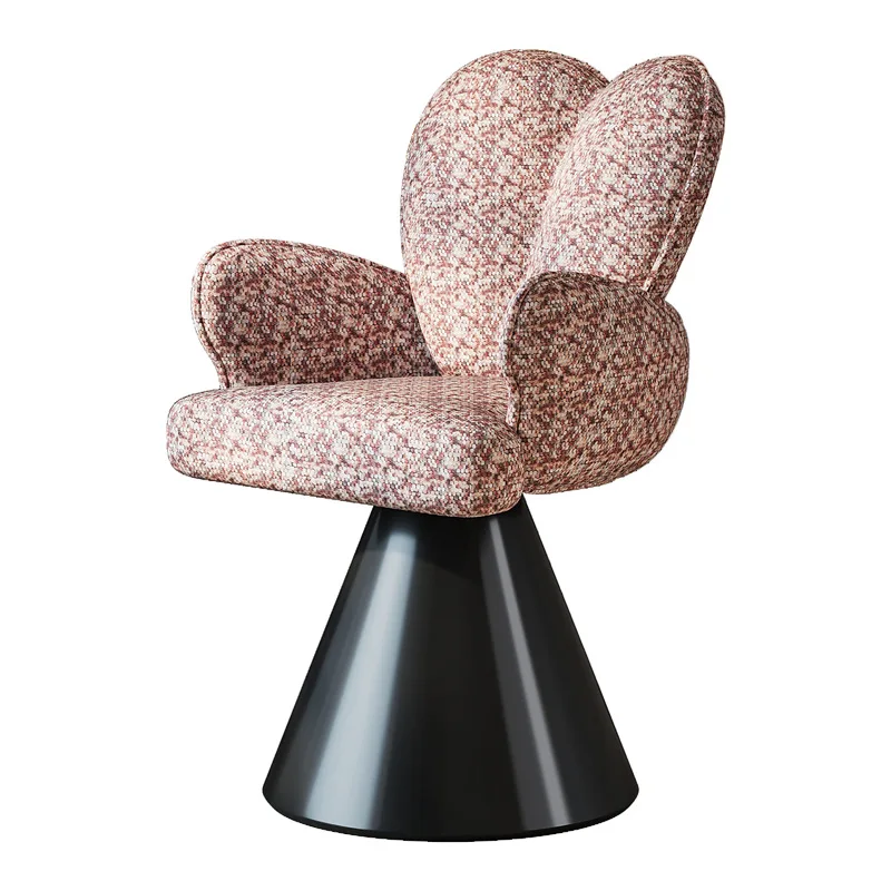 Peach heart makeup chair Home dresser Soft bag stool Master bedroom Cloakroom Rotatable beauty and nail chair