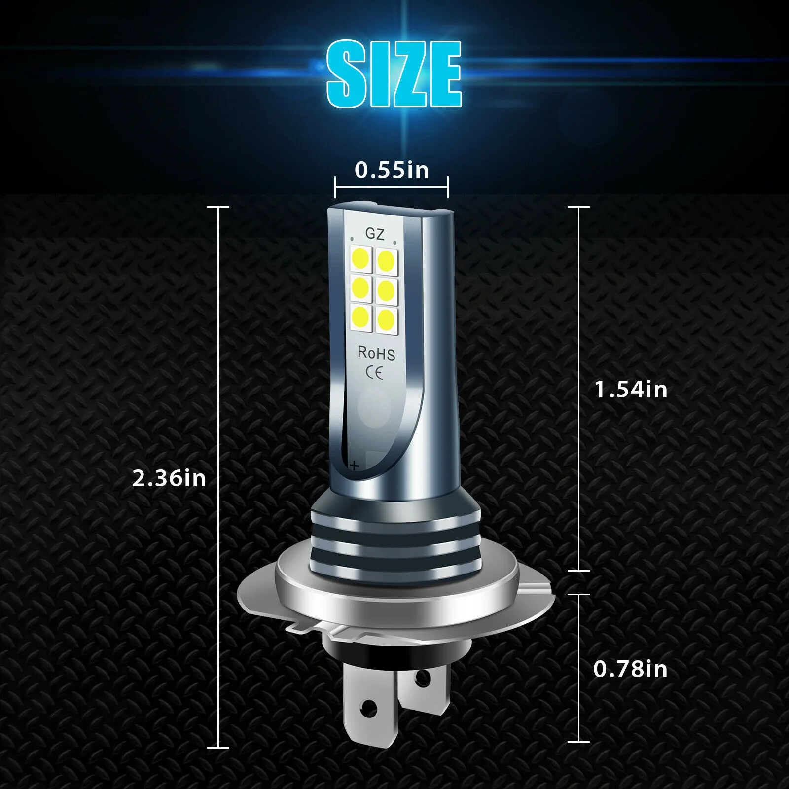 LED Headlight Bulbs H1 H3 H7 H8 H9 H11 HB2 HB3 HB4 H4 9005 9006 9003 12V 110W 6000K Car Fog Light
