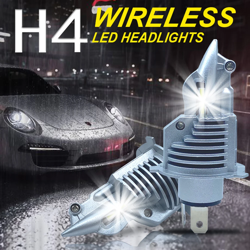 H4 9003 LED Headlight Bulb HS1 HB2 DC 12V 65W Fighter H4 Led Bulb for Car Motorcycle Headlight CSP Chip 6500K Fog Light Lamps