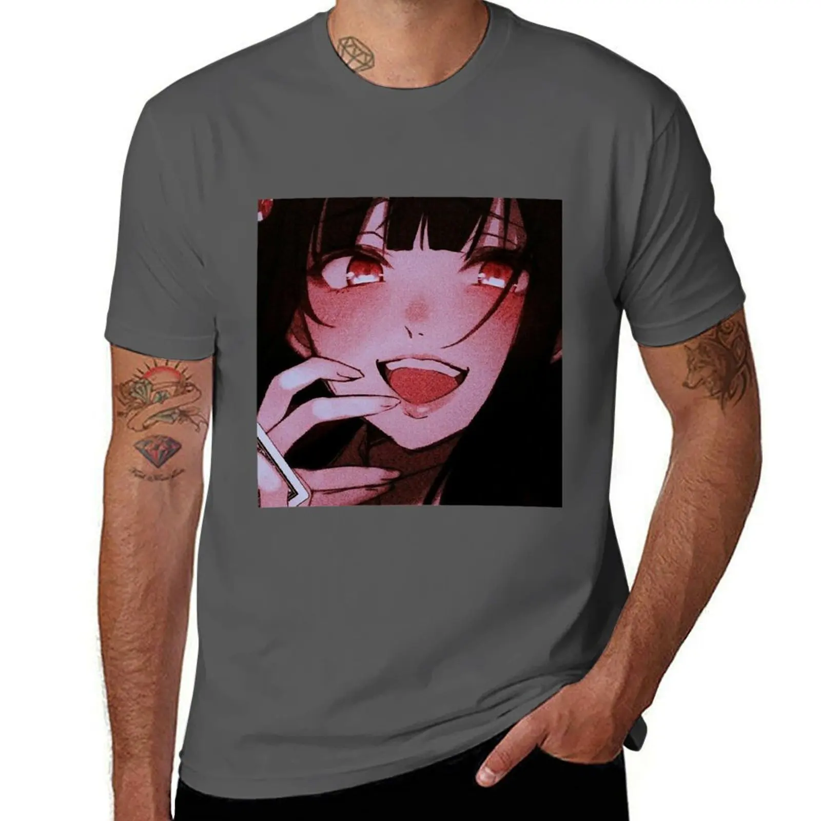Gambling-School-Yumeko-Jabami T-Shirt man t shirt cotton high quality t shirts for man pack cotton t shirts with prints T-Shirt