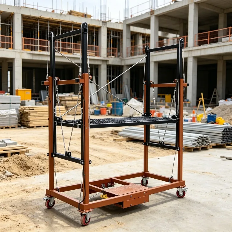 Custom Movable Foldable Lifting Scaffold Multi Purpose Platform For Household Renovation And Site Construction Repair Work