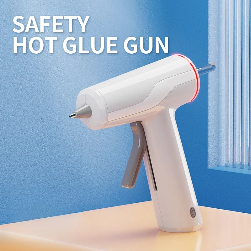 Mini Cordless Hot Melt Glue Gun High Temperature Electric Repair Tool DIY Power Tools Plug-in Household 10W 80W 7mm 11mm