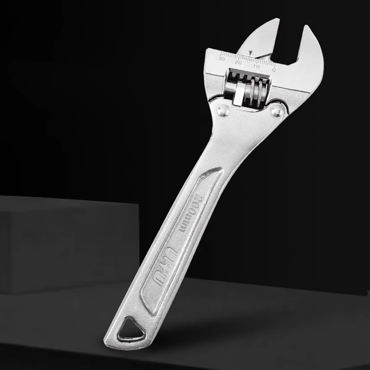 LIYU Ratchet Quick Adjustable Wrench 200mm, Large Opening Multi-function Wrench for Plumbing & Household Repair