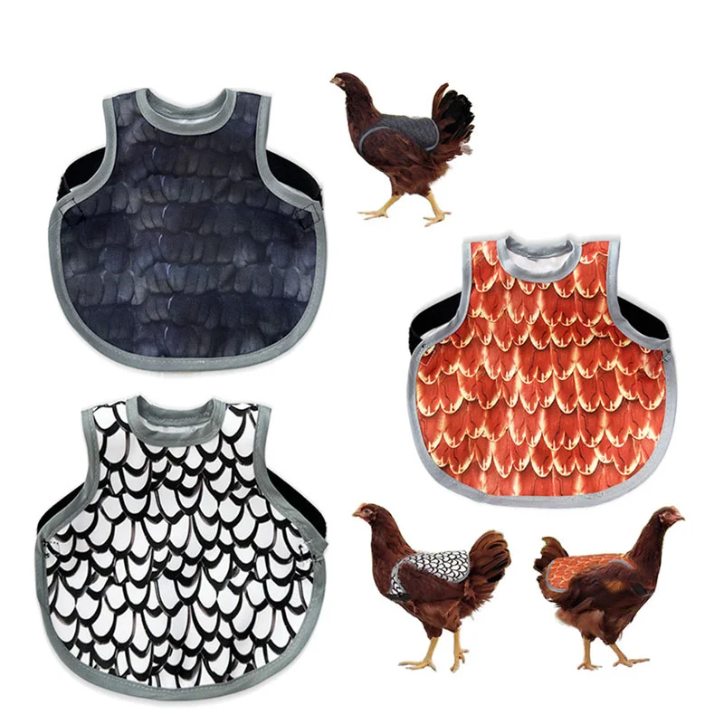 Chicken Saddle Chicken Apron Back Protector Feather Loss Mating Vest Jacket Adjustable Strap Poultry Habitat Supplies