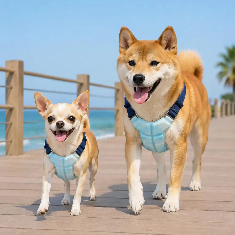 Adjustable Apparel for Dogs Dog Vest with Gel Ice Packs Breathable Summer Pet Jacket Lightweight Sun for Small for Dogs