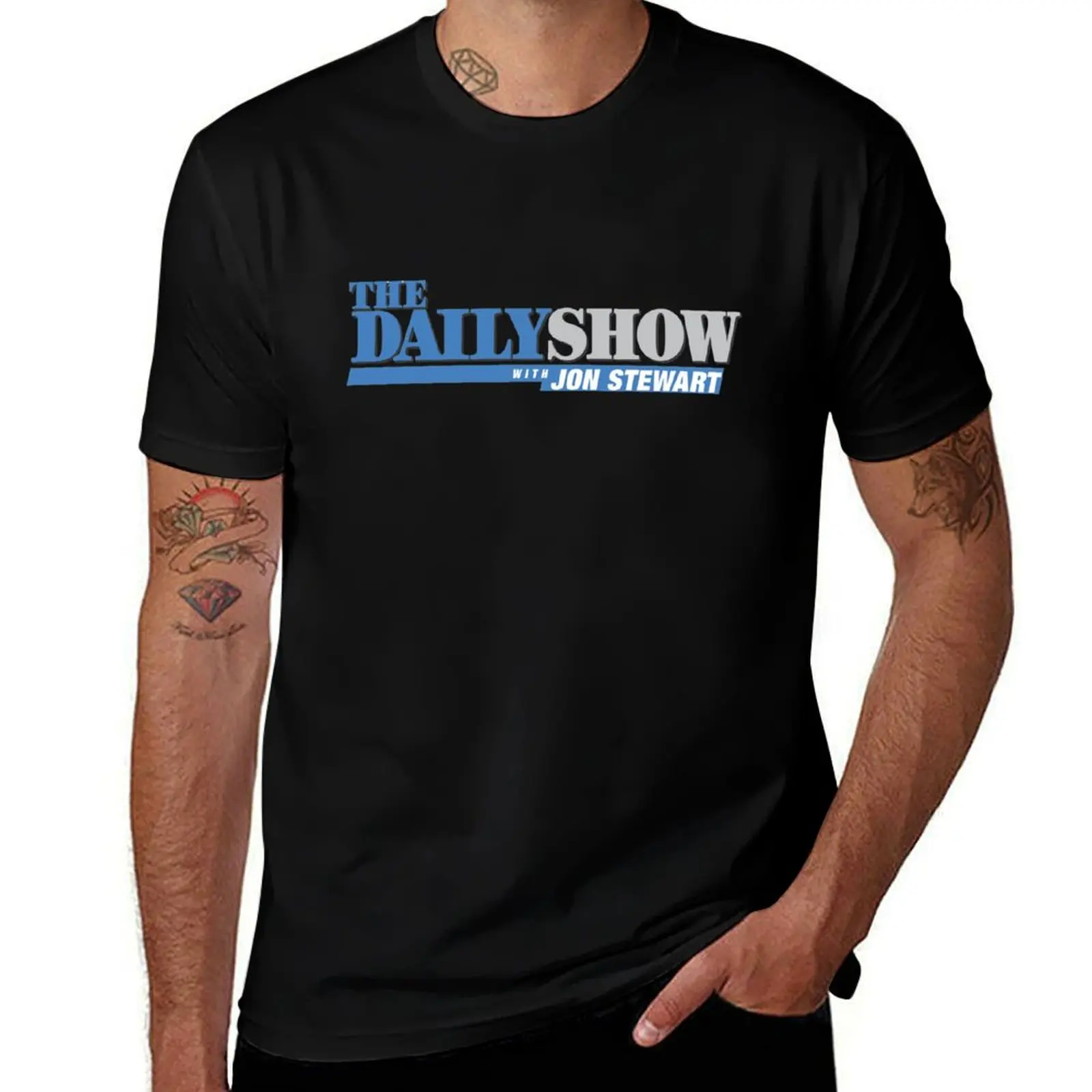 The Daily Show with Jon Stewart T-Shirt Athletic Fit Sports Short Sleeve Top T-Shirt
