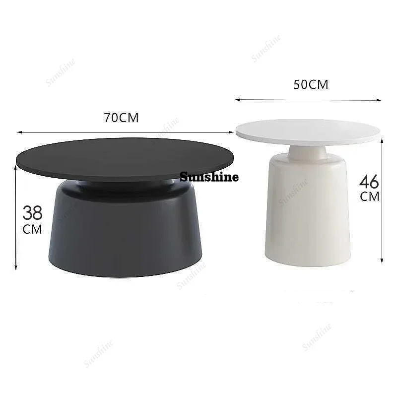 Modern Nordic Coffee Table Design Vintage Premium Aesthetic Side Table Creative Storage Table Pliante Living Room Furniture   T*