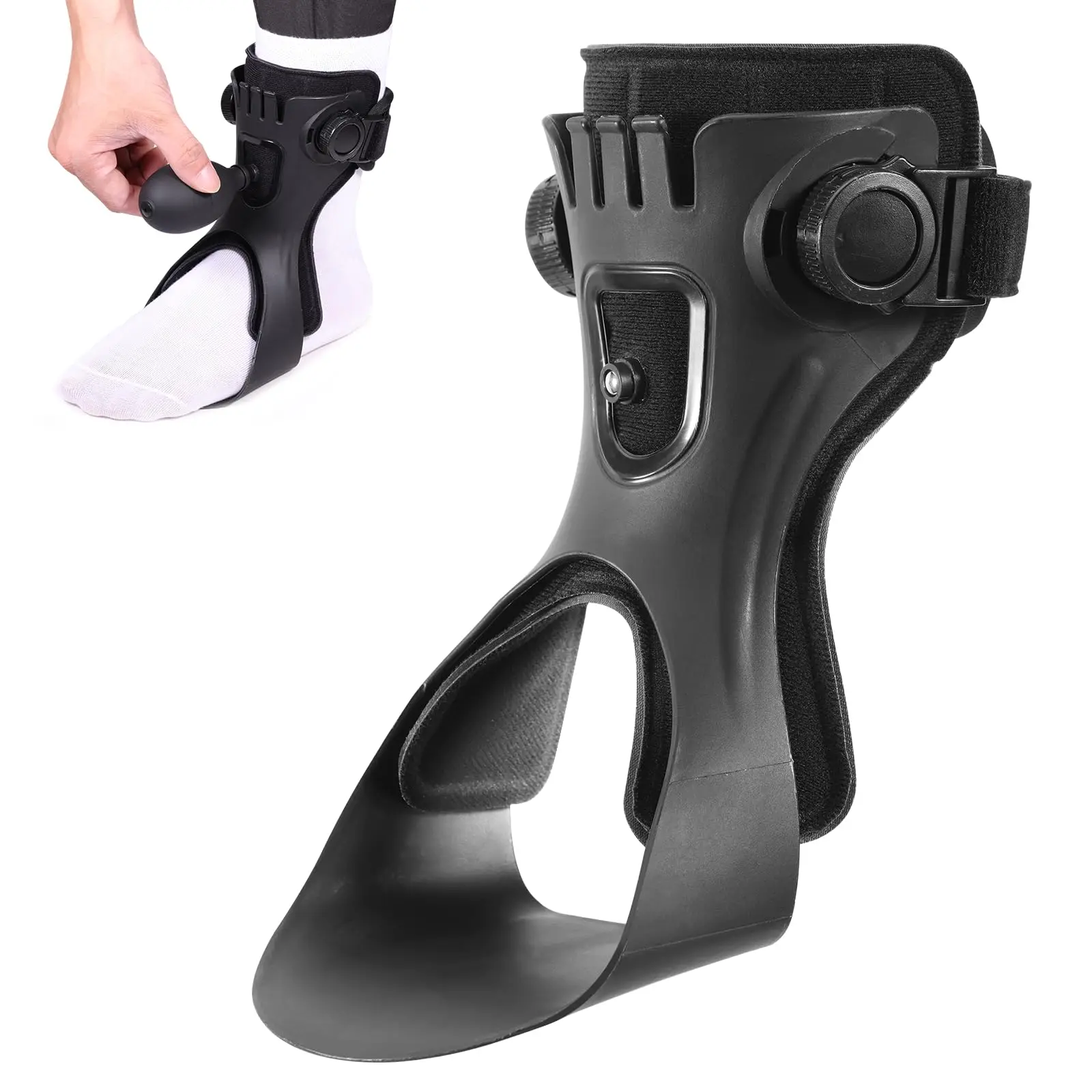 Drop Foot Brace Orthosis AFO AFOs Ankle Support With Adjustable Buckle Walking Support AFOs for Hemiplegia Stroke Shoes Walking