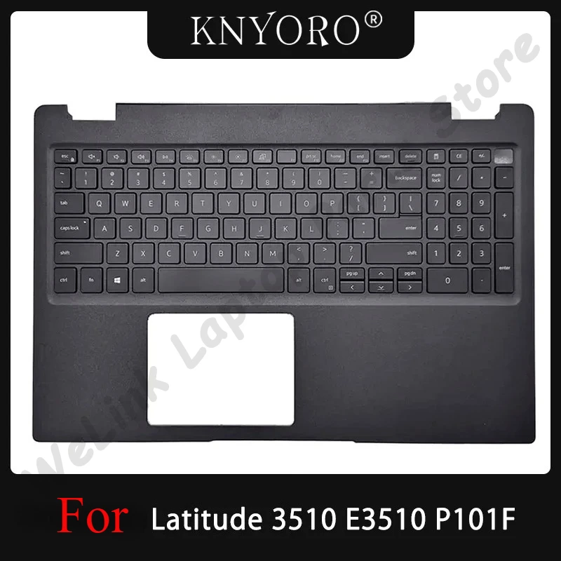 0JYG4Y New Replace Laptop US Keyboard For DELL Latitude 3510 E3510 P101F Palmrest Upper Cover Case With Keyboard Shell Black