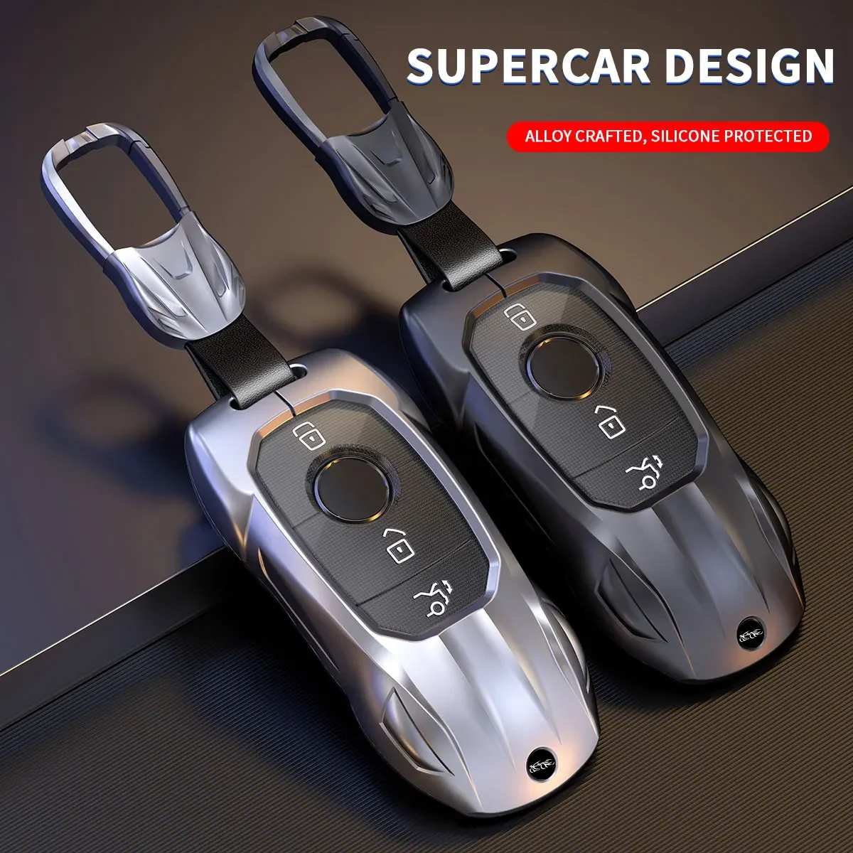 NEW Car Smart Remote Key Case Fob Cover Bag For Mercedes Benz A C E S G Class GLC CLE CLA GLB GLS W177 W205 W213 W222 X167 AMG
