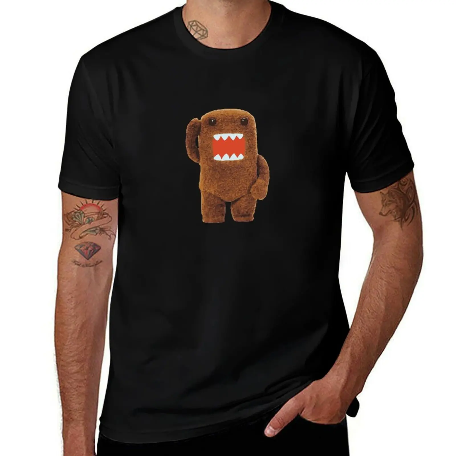 Cute Fuzzy Domo Kun T-Shirt Plus Size Lightweight Tee Shirt T-Shirt