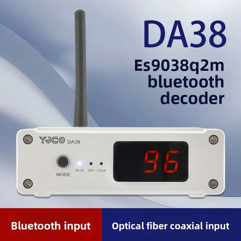 Da38 qcc5125 bluetooth 5.1 receiver es9038 fever hifi audio digital display decoder ldac
