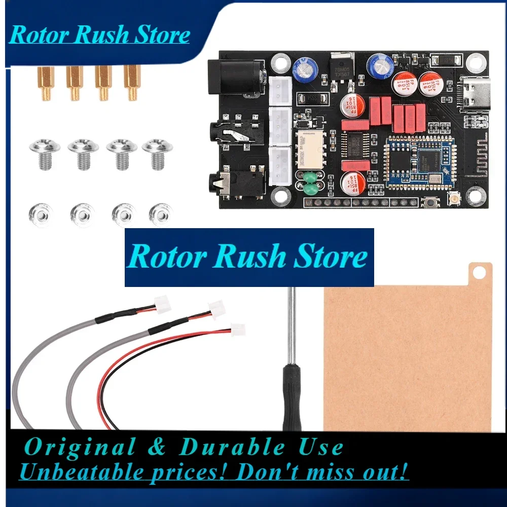 RoRuSQualcomm QCC5125 QCC3034 Bluetooth Audiophile Bluetooth 5.1 Decoder Board APTX LDAC Lossless HD Sound Quality DC8-24V XY-LA