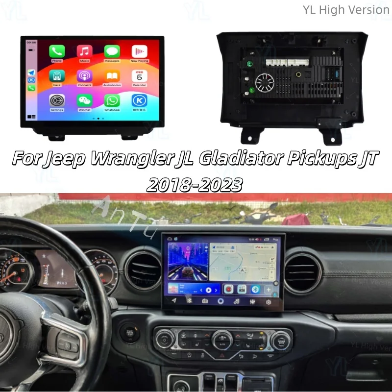 11.5Inch For Jeep Wrangler JL Gladiator Pickups JT 2018-2023 Android 14 Car Multimedia Player Stereo Receiver Radio GPS Carplay