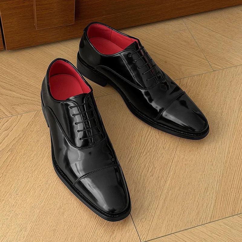 Luxury Men Dress Shoes British Style Casual Leather Shoe Fashion Wedding Shoes Men Business Formal Leather Shoes Large Size38-46