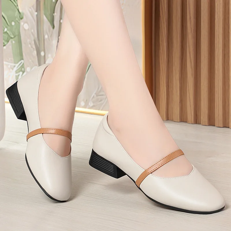 AIYUQI Female Mary Jane Shoes 2026 New Autumn Leather Women's Shoes Fashion Large Size Business Dress Shoes Women