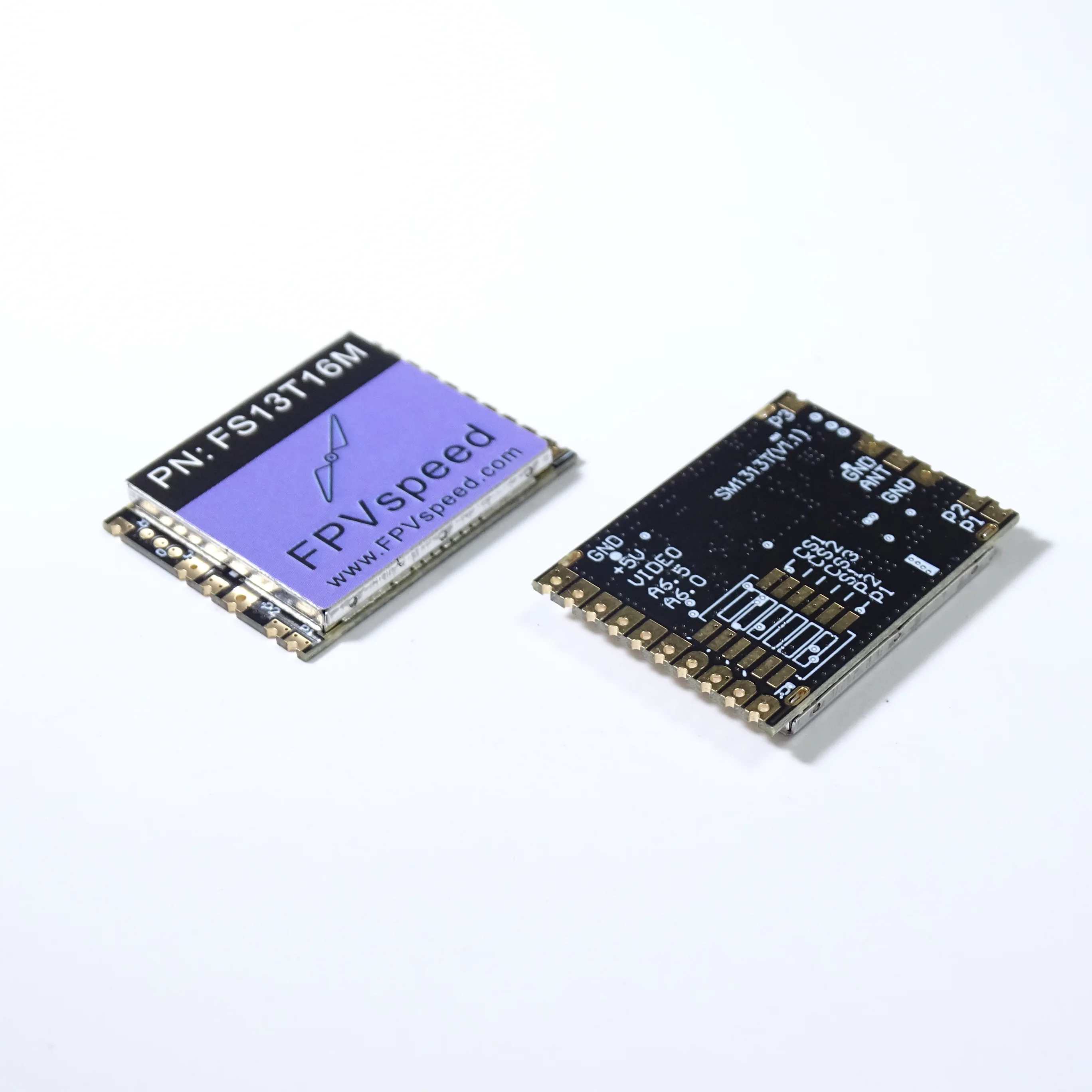 VTX 1.2GHz 1.3GHz FPVspeed VTX Module FS13T16M SM1313T 1.2G 1.3G 1.6W Wireless Image Transmission Module, Power Adjustable