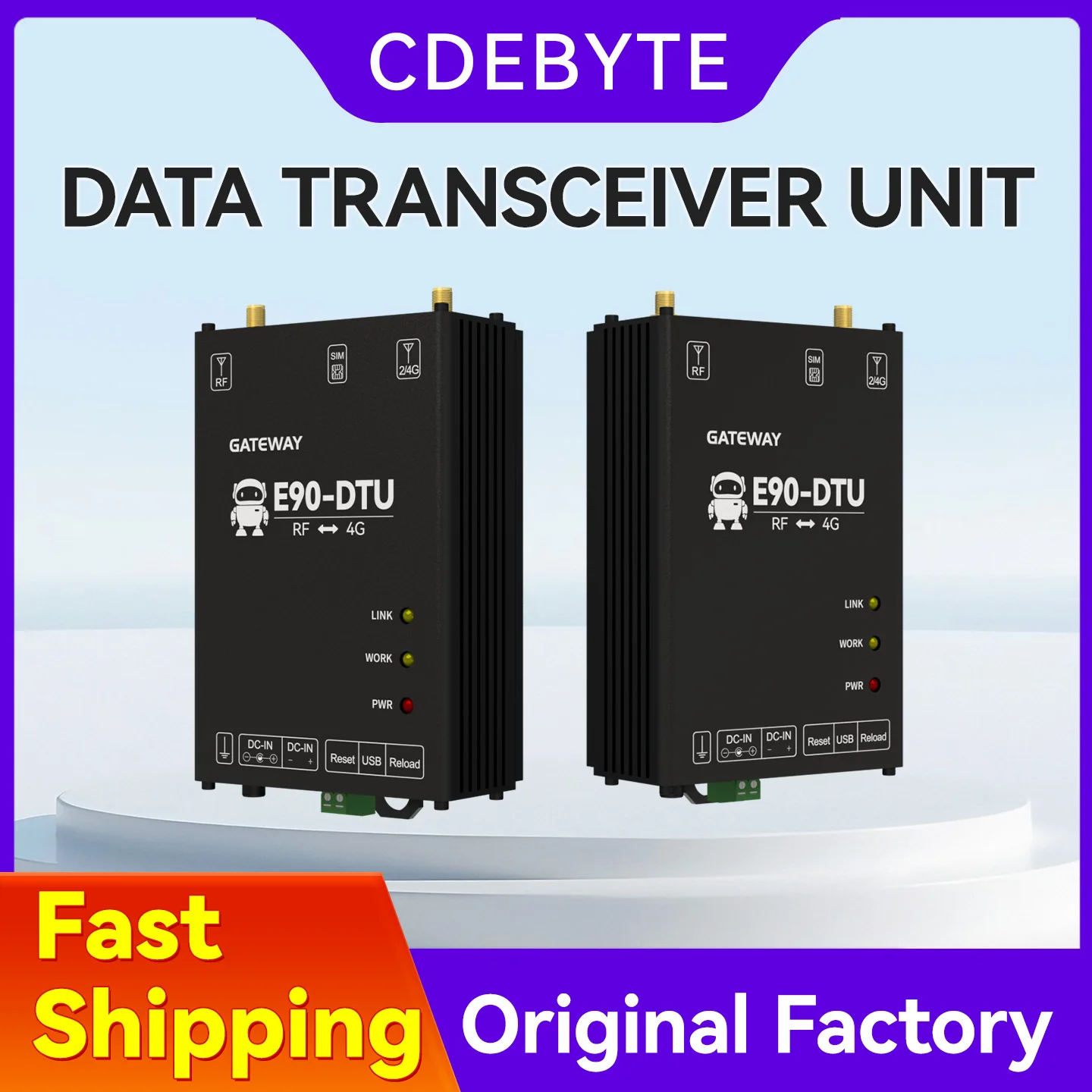 SX1262/1268 433/915MHZ LoRa Wireless Data Transmission Ethernet Gateway CDEBYTE E90-DTU Series 22/30dBm MQTT RSSI LBT Modbus