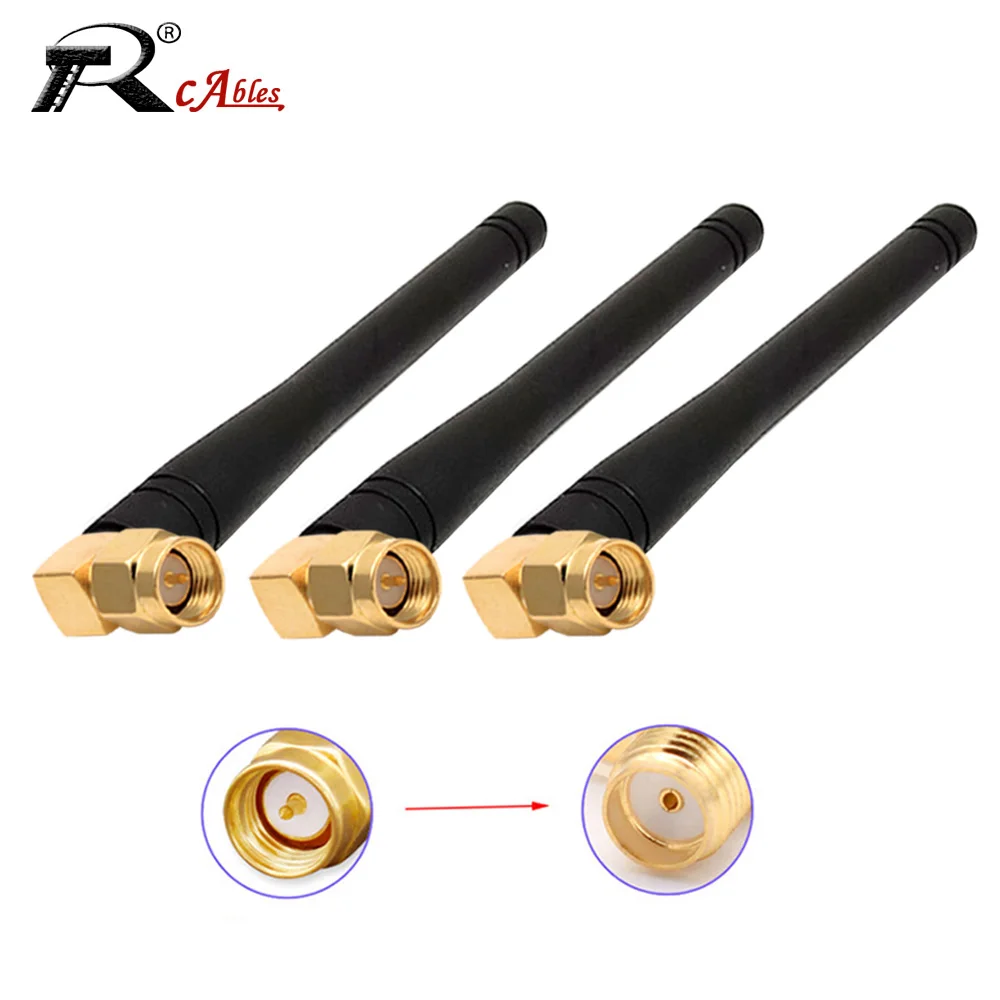 433MHz External Glue Stick Omnidirectional Wireless Data Transmission Module Remote Meter Reading SMA Bent Male Rubber Antenna