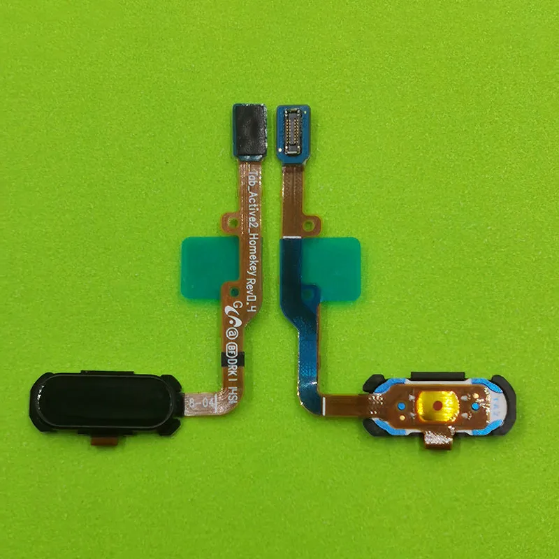 1-5Pcs Home Button Return Flex For Samsung Galaxy Tab Active 2 SM-T390 T390 T395 Back Key Black Fingerprint Sensor Flex Cable