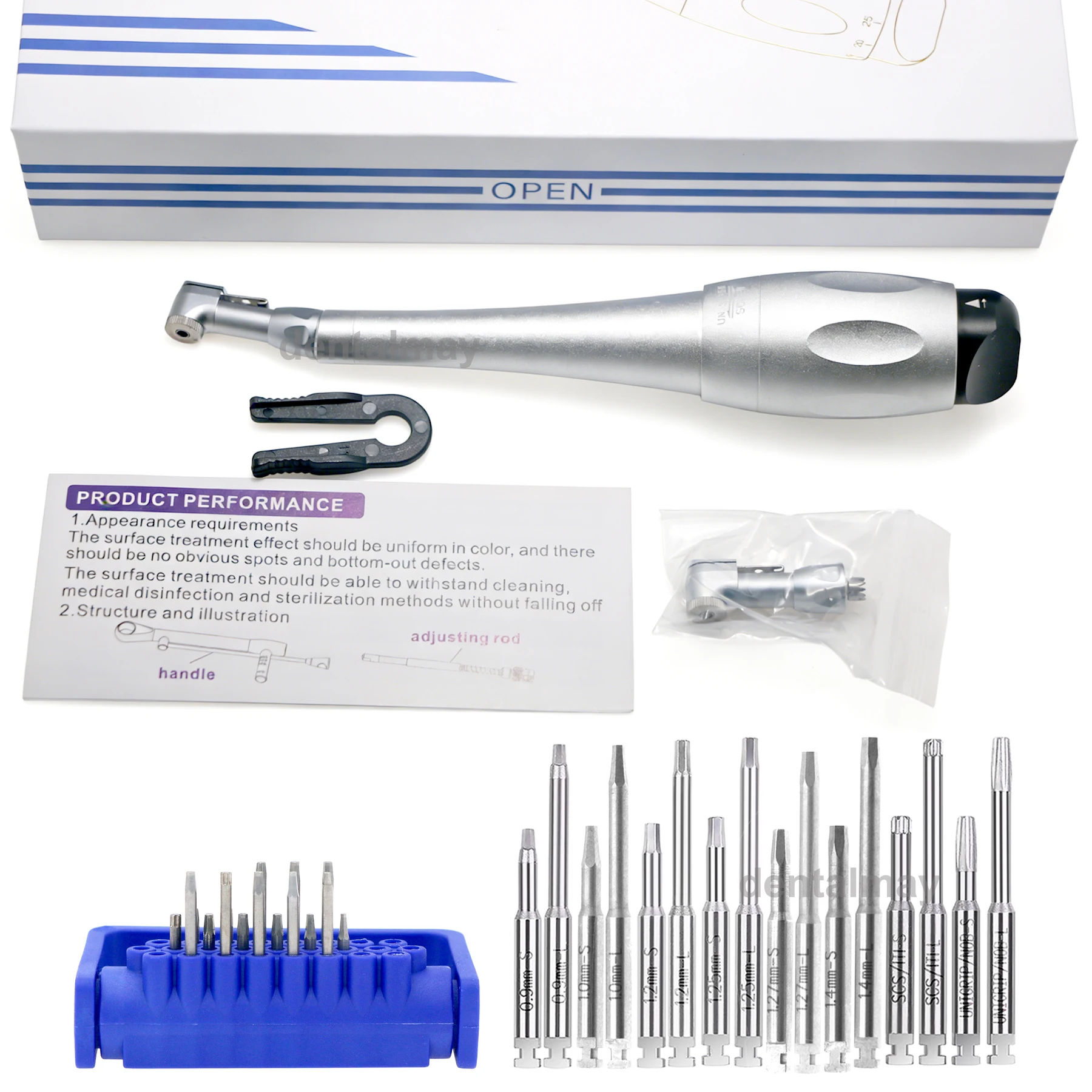 16Pcs Dental Implant SD-TORQUE Hex Driver Abutment Screw Screwdriver Universal 100° Angulated Micro-head