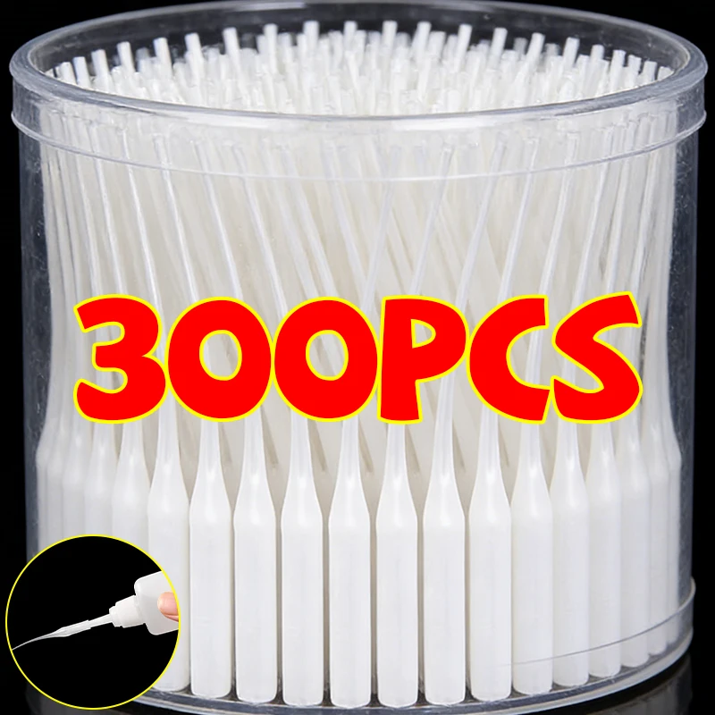 100/300PCS Plastic Glue Extender Precision Applicator Dropping Tube Nozzle Glue Micro-Tips for Crafting Dispensers 401 502 Glue