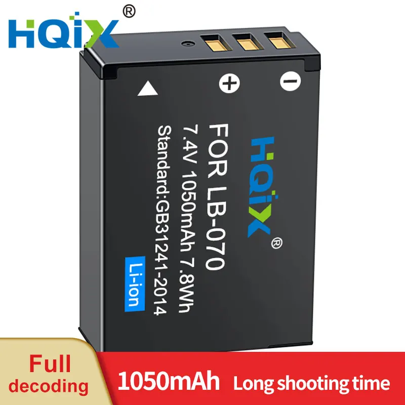 HQIX for Kodak AZ901 AZ652 S1 AZ652 AZ901 AZ651 Camera LB-070 Battery USB Charger
