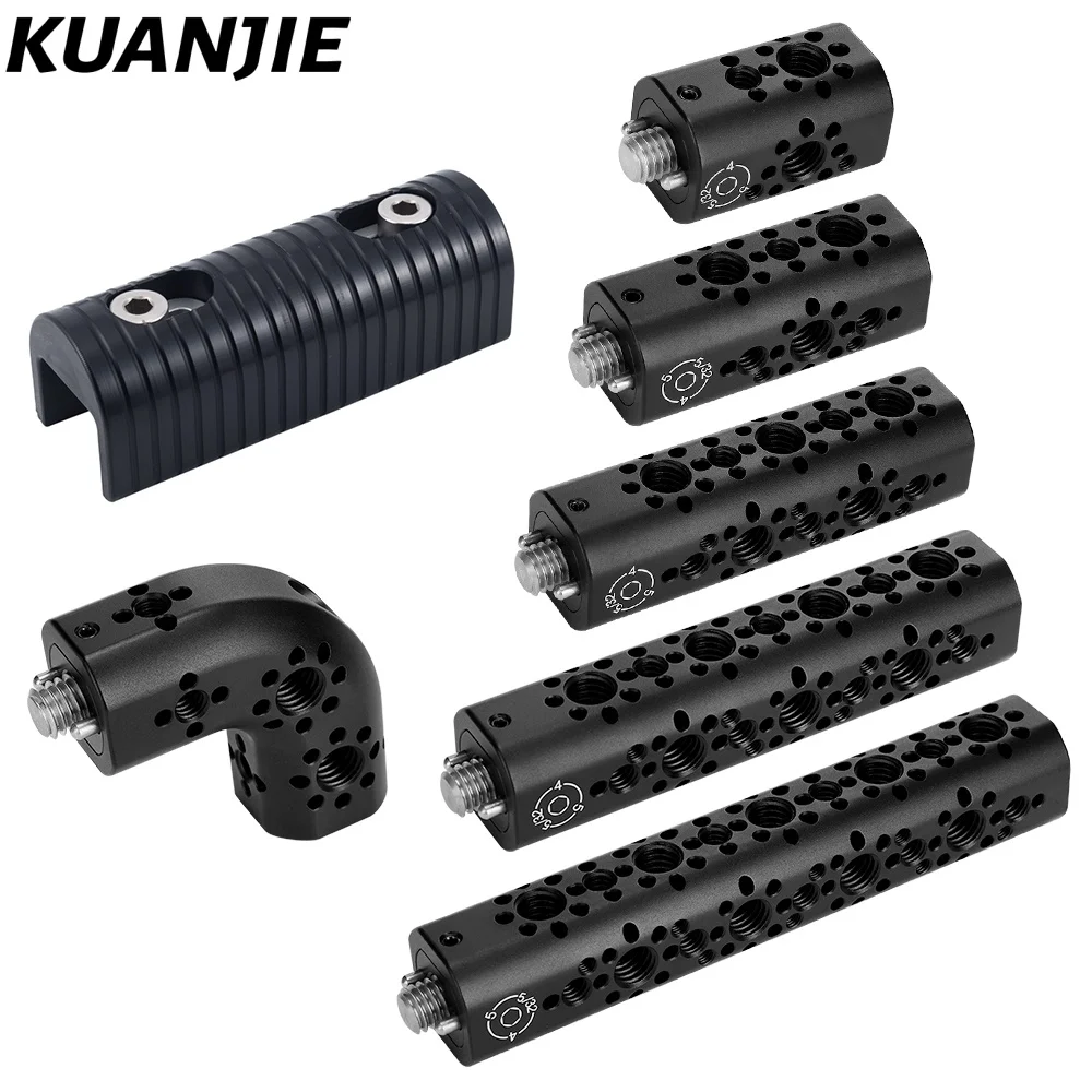 KUANJIE TH-R Universal Arri Positioning Top Handle Aluminum Alloy Fixture Handle for Camera Cages Camcorder Cheese Plate