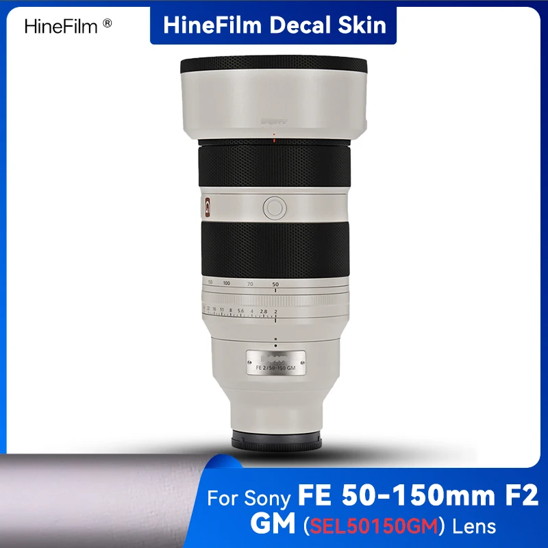 Hinefilm Clear Skin for Sony 50 150 Lens Decal Skin for Sony FE50-150 F2 GM Transparent Lens Wrap Cover Skin FE 50-150 F2