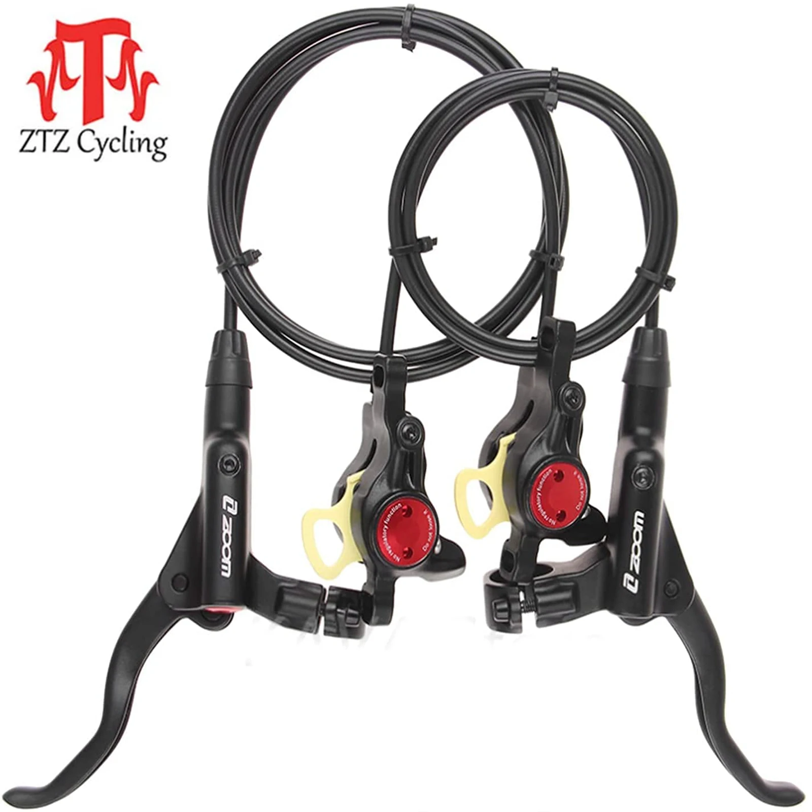 ZTZ MTB Hydraulic Brakes Bicycle Caliper Set Disc Brakes For Mountain Bike With Rotor Cycling Replacement Accessories