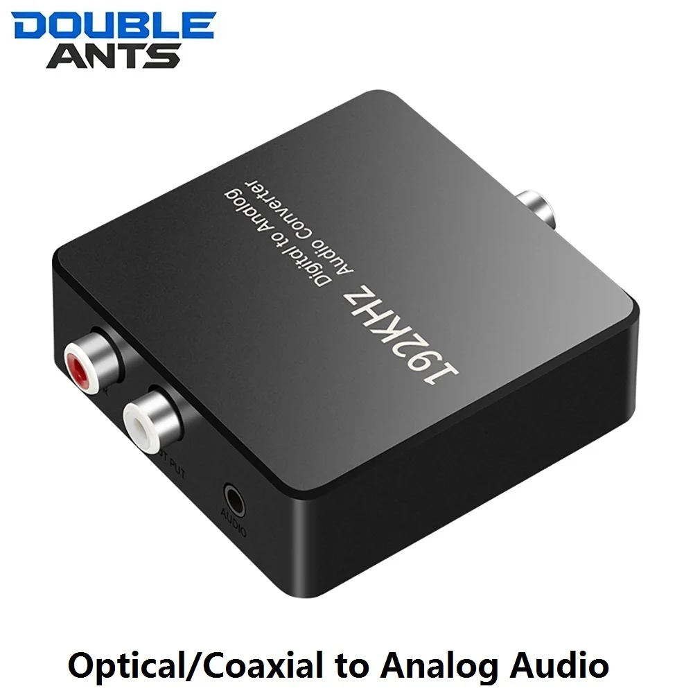 Digital Toslink Coaxial Audio Converter 3.5MM SPDIF Optical To Dual RCA AUX Amplifier Converter For Speaker TV Box DVD PS4/5 TV